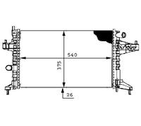 Mahle Radiatore Acqua Per Opel Tigra Twintop Corsa C F08 F68 73 78 79