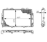 Mahle Radiatore Acqua Per Peugeot 306 Cabriolet Mercedes S-Class 7D N3