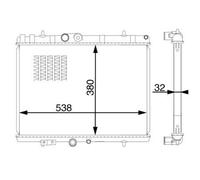 MAHLE Radiatore Acqua per Peugeot 308 I Citroën Berlingo 4A 4C 4E 4H