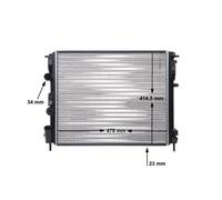 MAHLE Radiatore Acqua per Renault Clio II Kangoo Dacia Logan MCV BB CB