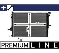 Mahle Radiatore Acqua Per Renault Grand Scénic III JZ0/1 KZ0/1 EZ0/1