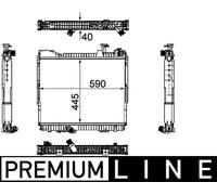 MAHLE Radiatore Acqua per Toyota Rav 4 III Corolla Liftback BMW 3er Touring