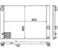 MAHLE Radiatore Acqua Radiatore Motore Adatto A per BMW 7er E65 E66 E67 730i Sx.