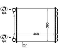 MAHLE Radiatore Acqua Radiatore Motore per Audi A2 8Z0 1.4 1.6 FSI 1.2 Tdi
