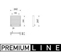 MAHLE Radiatore Acqua Radiatore Motore per BMW 5er 530e Iperformance 540i