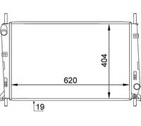 MAHLE Radiatore Acqua Radiatore Motore per Ford Mondeo I Torneo BNP Bap Ec
