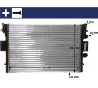 MAHLE Radiatore Acqua Radiatore Motore per Iveco Quotidiano III Pritsche/Telaio