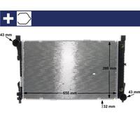 MAHLE Radiatore Acqua Radiatore Motore per Mercedes SLK CLK R171 C209 A209 W203