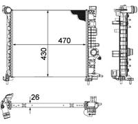 MAHLE Radiatore Acqua Radiatore Motore per Opel Meriva B Monovolume S10