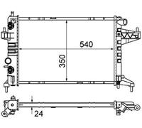MAHLE Radiatore Acqua Radiatore Motore per Opel Tigra Twintop Corsa C F08 F68