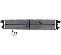 MAHLE Radiatore bassa temperatura, Intercooler CIR1000P Compatibile con: AUDI A4 B8, A4 B8 Avant, A5, A5 Cabriolet, A5 Sportback, A6 Allroad C7, A6 C7, A6 C7 Avant, A7 Sportback, Q3