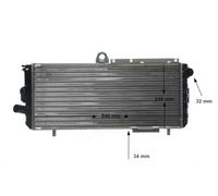 MAHLE Radiatore motore Grupo Rafredamento Radiatore Rafredamento Motore Larghezza della rete 248mm Lunghezza della rete 545mm Profondità della rete 40mm CR 620 000S