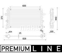 MAHLE CR 2227 000P Radiatore motore