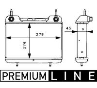 MAHLE Radiatore Olio motore per Mercedes-Benz Cabriolet A124 300 CE-24 Coupé