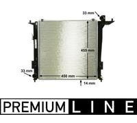 MAHLE Radiatore Radiatore Acqua Adatto Per KIA Cee'D SW ED 2.0 CRDi 140