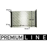 Mahle Radiatore Radiatore Acqua Compatibile Per Ford Fiesta V JH JD 1.3
