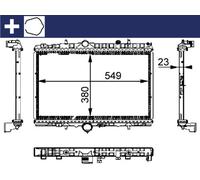 MAHLE Radiatore Radiatore Acqua Per Citroën C5 I Peugeot 406 Break 607 DC DE RC
