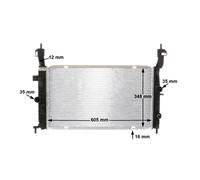 Mahle Radiatore Radiatore Acqua Radiatore Motore Adatto Per Opel Meriva