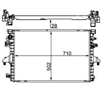Mahle Radiatore Refrigerante Adatto Per VW Transporter V Bus 7HB 7HJ 7EB 7EJ 7EF