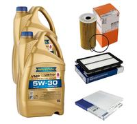 MAHLE RAVENOL Controllo Set 10 L 5W-30 per Hyundai Tucson 2.0 CRDi AWD