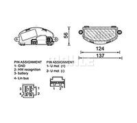 Resistenza regolatore ventilatore ABR 155 000P MAHLE per VOLVO XC40