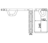 MAHLE AH 232 000S scambiatore di calore per interni