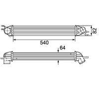 MAHLE Scambiatore Di Calore Ladeluft Per MINI Mini Countryman R60