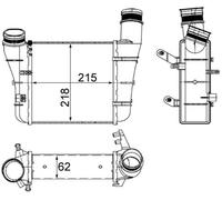 MAHLE Scambiatore Di Calore LLK Radiatore Per Audi A4 Avant 2.0 TDI 1.9