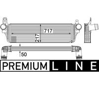 MAHLE Scambiatore Di Calore LLK Radiatore Per VW Transporter V Bus 2.0 BiTDI