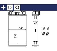 MAHLE Scambiatore di Calore Radiatore Adatto A per Audi A4 2.0 1.6 Exeo Pezzi