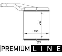MAHLE AH 143 000P scambiatore di calore per interni