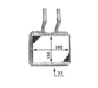 MAHLE Scambiatore Di Calore Radiatore Per Opel Corsa B 1.0I 12V 1.2I 16V Tigra