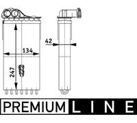 MAHLE Scambiatore Di Calore Radiatore Per Peugeot 307 1.6 16V 1.4