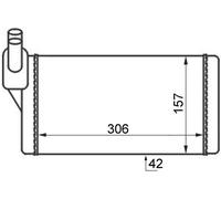 MAHLE Scambiatore di Calore Radiatore per VW California T4 Camper 2.5 Tdi 2.8