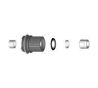 Mahle Smartbike Systems X20 Shimano Micro Spline Aluminum Freehub Body Argento Black / Silver