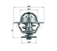 MAHLE Termostato Liquido 83°C Per Fiat Ducato Pritsche/Fahrgestell TX 93 83D