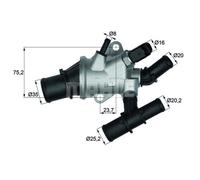 MAHLE Termostato Refrigerante 88°C Per Alfa Romeo 156 Sportwagon 166 Marea