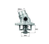 Termostato, refrigerante BEHR MAHLE TM 12 105