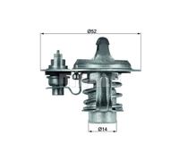 MAHLE Termostato Refrigerante con Guarnizione 88°C per Mazda MX-5 II 323 F VI