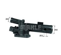 MAHLE Termostato Refrigerante Con Guarnizione 89°C Per Renault Kangoo Clio II