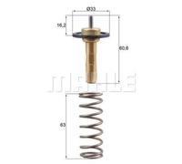 MAHLE Termostato Refrigerante con Guarnizione 90°C per Volvo XC60 V60 V40