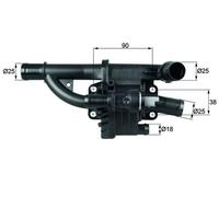 MAHLE ORIGINAL TH 40 83 Termostato motore