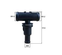 Mahle Original Termostato refrigerante TH 53 75 per VW Golf V (1K1) 2004-2009