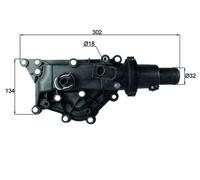 Termostato TH 59 89 MAHLE per RENAULT FLUENCE GRAND SCÉNIC III SCÉNIC III