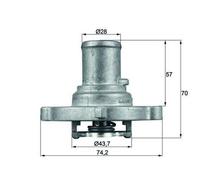 TI12287D Termostato, Refrigerante (MARCA BEHR-MAHLE)..