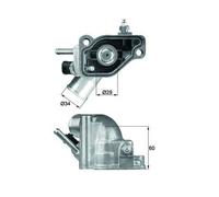 Termostato Liquido Refrigerante con Guarnizione MAHLE per Opel Vectra B Caravan