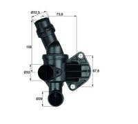 Mahle TI 6 80 Termostato Refrigerante Per Audi A1 Seat Leon VW Golf V KTM X-Bow