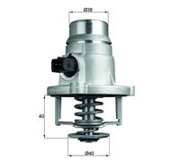 Termostato, refrigerante MAHLE TM 27 101
