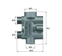 MAHLE TO 9 75 Termostato, Raffreddamento olio