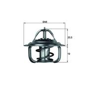 Mahle TX 1 92D Termostato Refrigerante Per Opel Audi VW Chrysler Vauxhall